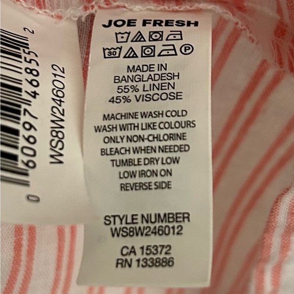 Joe Fresh Striped Ruffle Tank Top - Picture 5 of 6